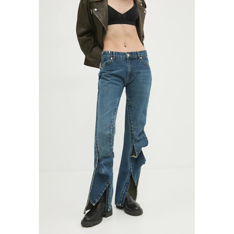 Džíny Y/Project EVERGREEN HOOK AND EYE SLIM JEANS 100813922