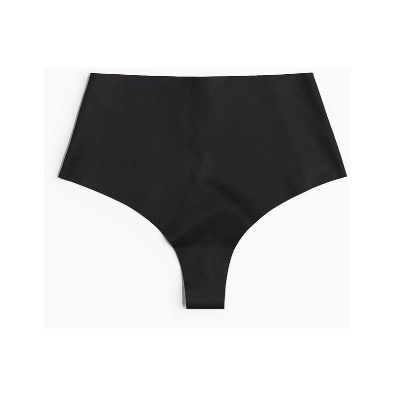 H&M - Kalhotky brazilian z mikrovlákna Medium Shape - černá 108510175