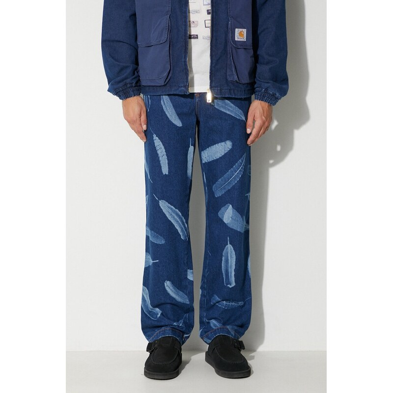 Marcelo Burlon Džíny Marcelo Burlon Aop Wind Feathers