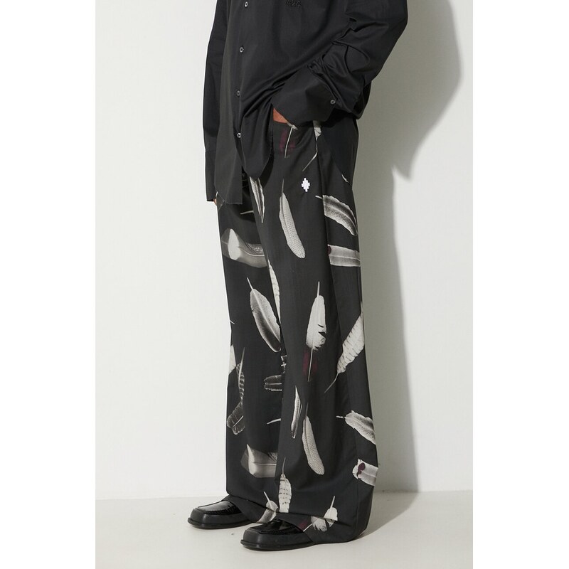 Marcelo Burlon Vlněné kalhoty Marcelo Burlon Aop Wind Feathers