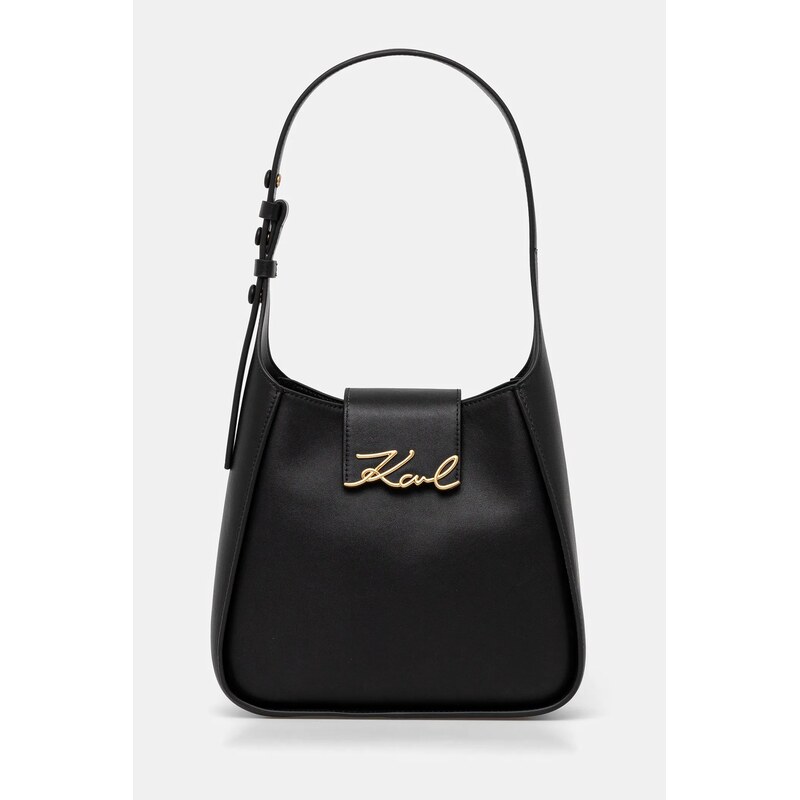 Karl Lagerfeld Kožená kabelka Karl Lagerfeld K/SIGNATURE