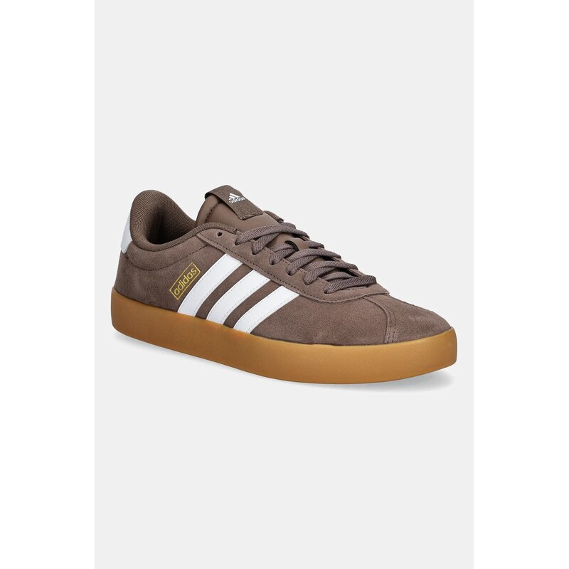 Nubukové tenisky adidas Vl Court
