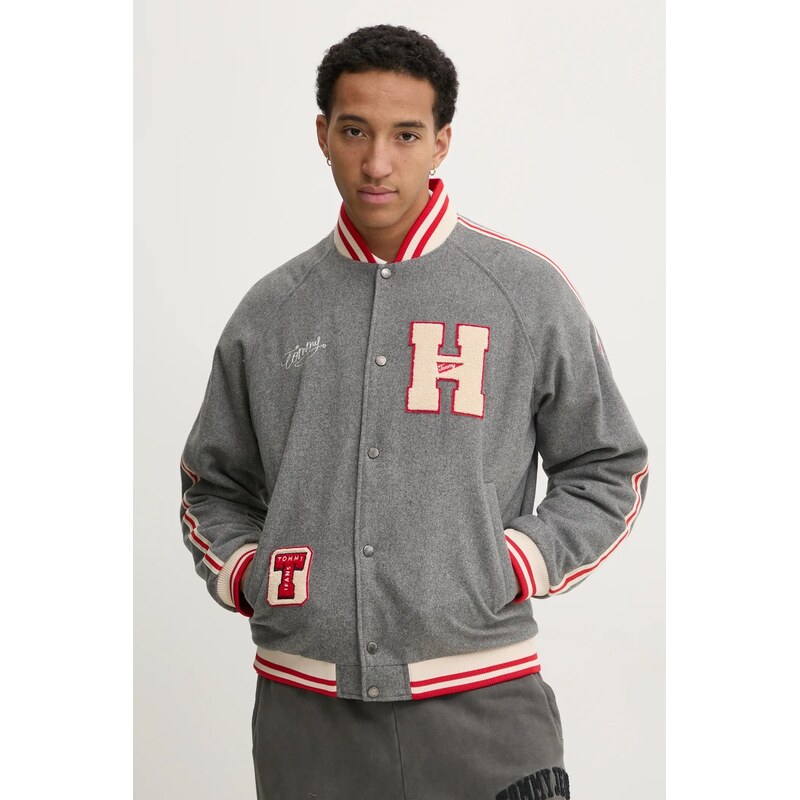 Tommy Jeans Vlněná bomber bunda Tommy Jeans