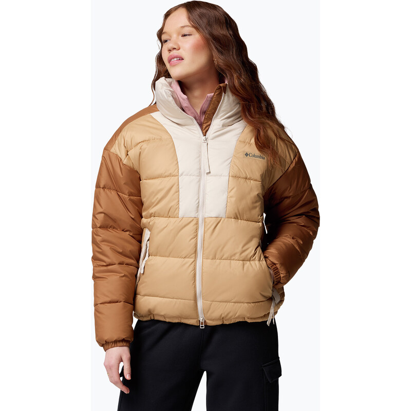 Dámská zateplená bunda Columbia Pike Lake canoe/camel brown/dark