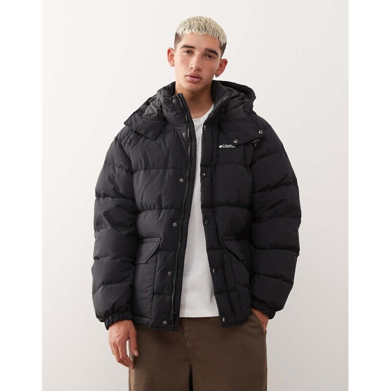 Columbia Wallowa Down hooded puffer coat in black
