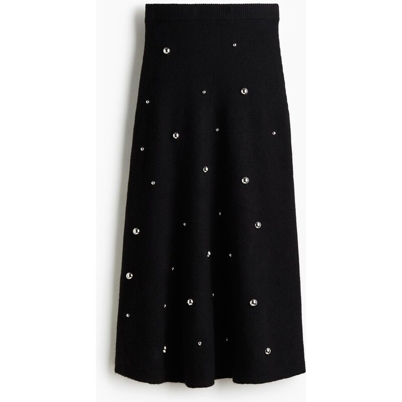 H&M - Sukně s cvočky - Černá