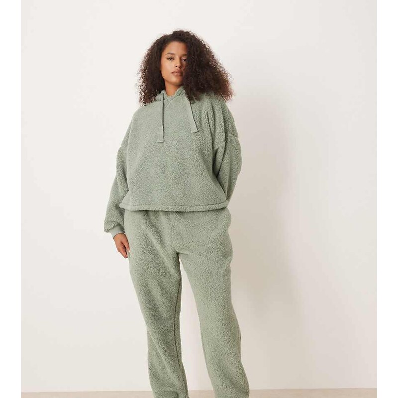 ASOS Curve ASOS DESIGN Curve lounge cuddle oversized hoodie & jogger 115531820