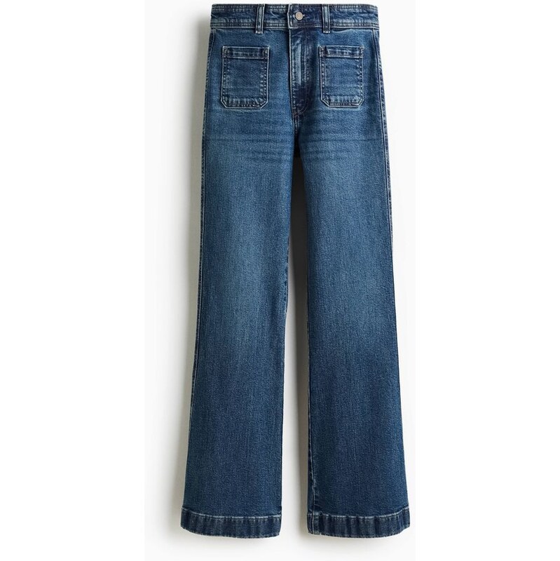 H&M - Flared High Jeans - modrá 109361938
