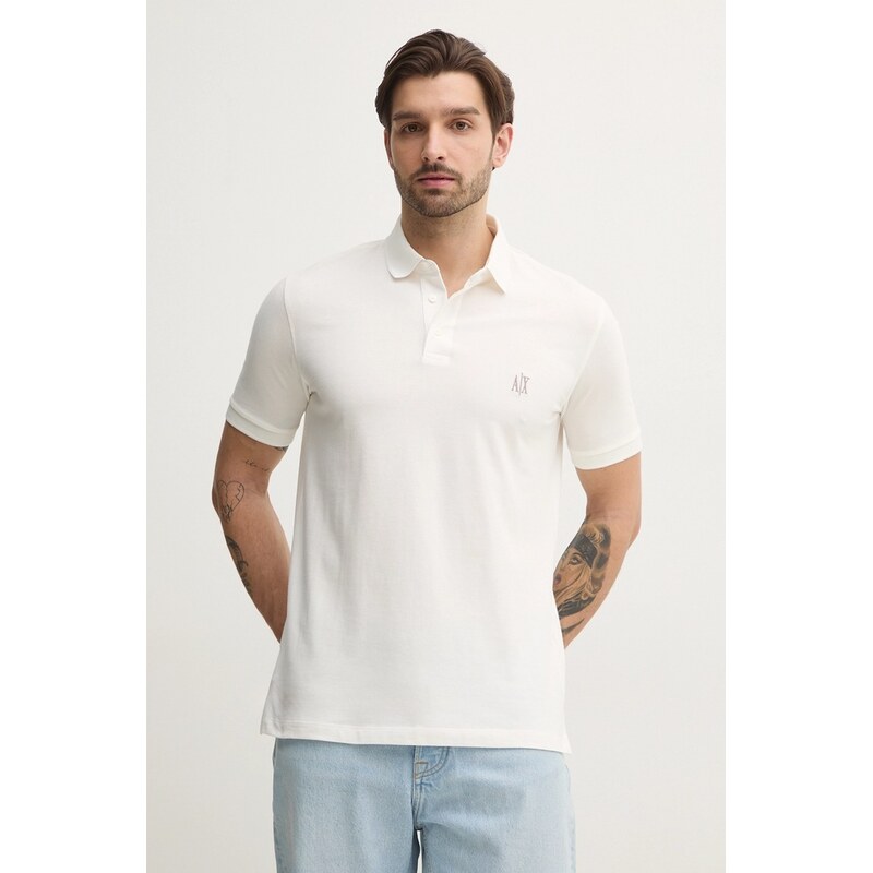Bavlněné polo tričko Armani Exchange