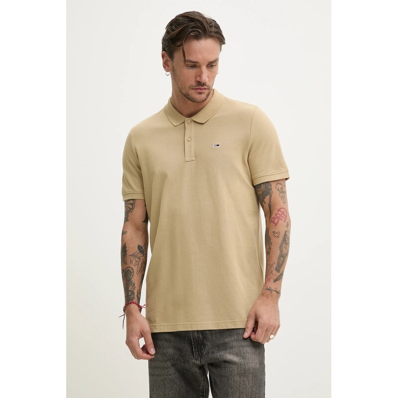 Tommy Jeans polo pánské bavlněné