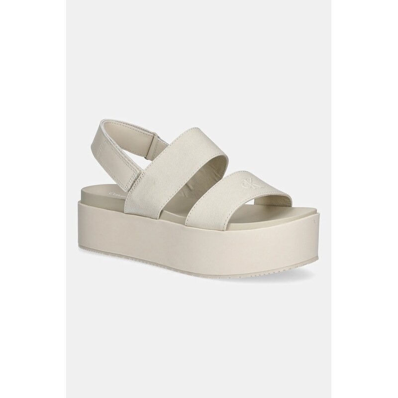 Sandály Calvin Klein Jeans FLATFORM SANDAL SLING IN 104102564