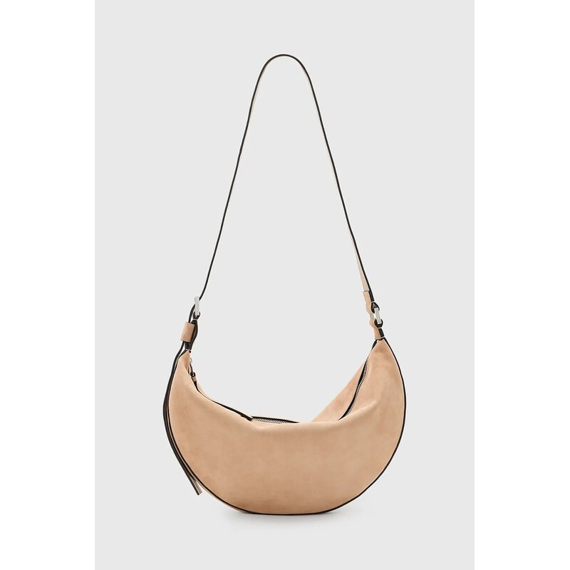 AllSaints Semišová kabelka AllSaints HALFMOON