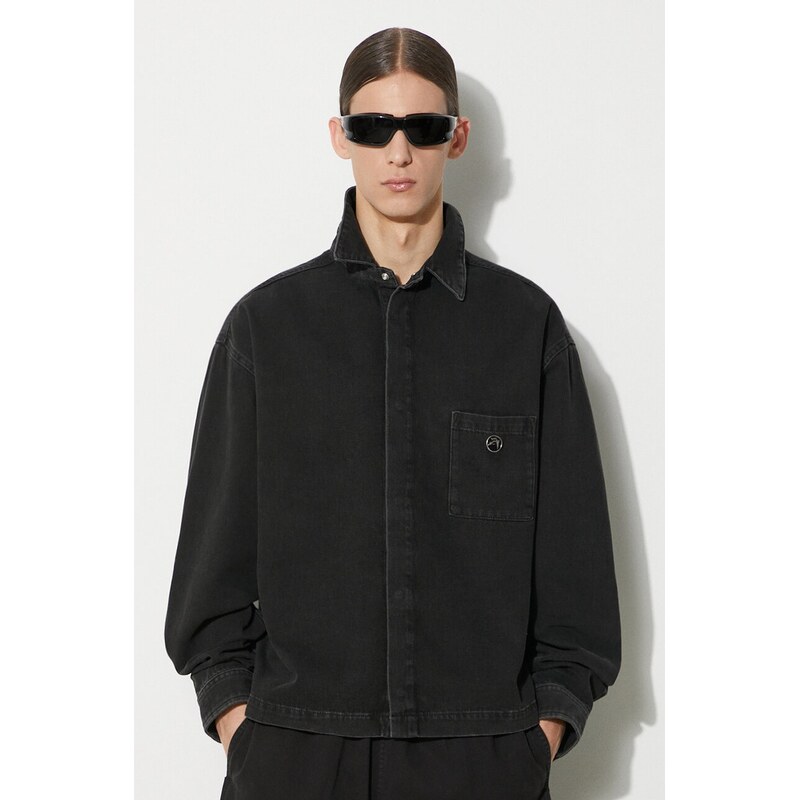 Ambush Bavlněná košile AMBUSH Boxy Fit Longleeve Denim Shirt