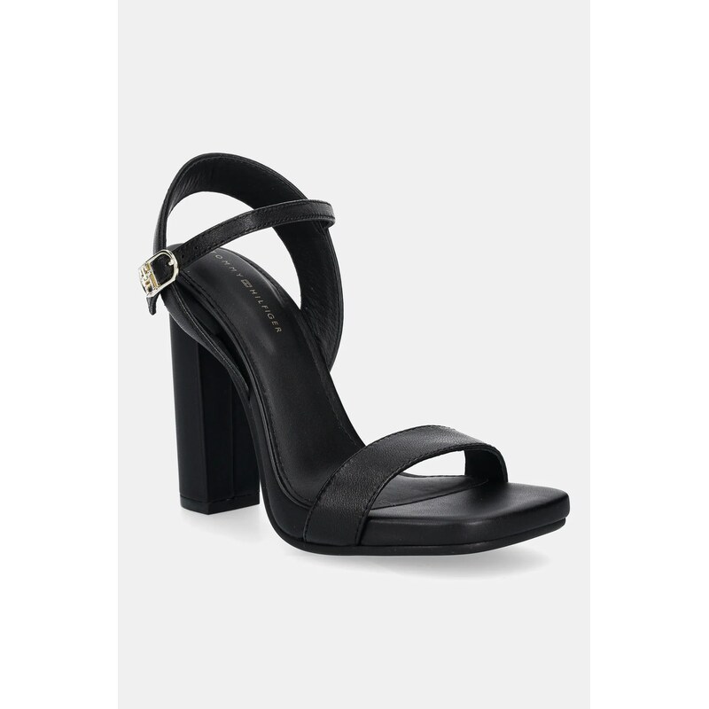 Kožené sandály Tommy Hilfiger HIGH HEEL LEATHER SANDAL 105253205