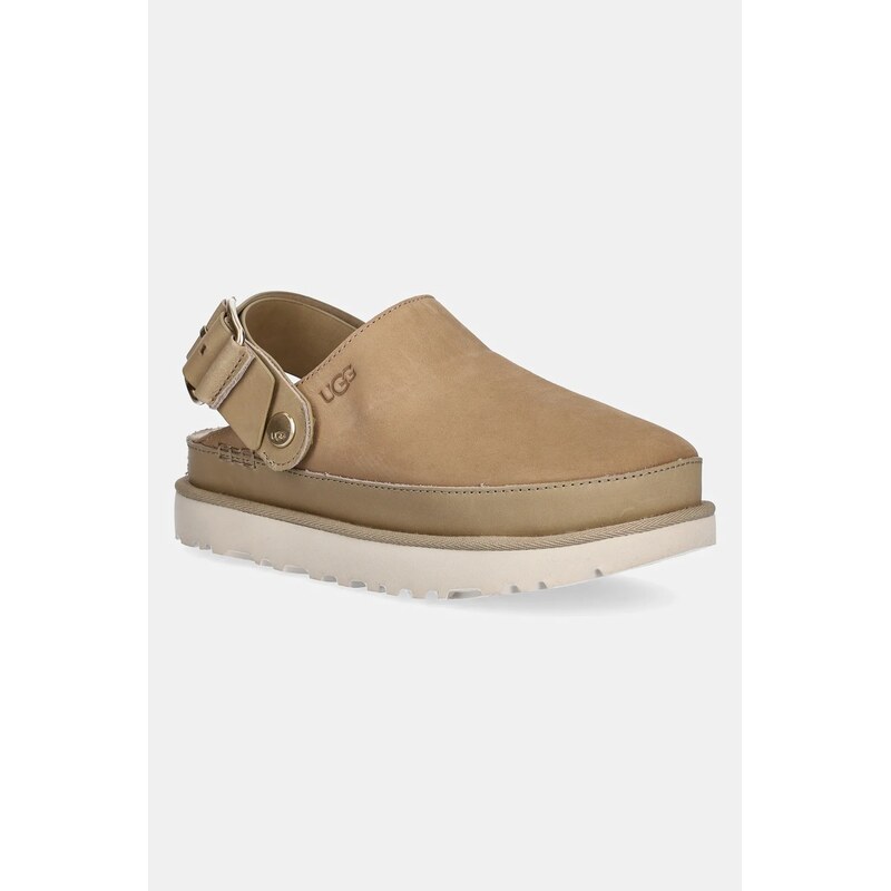 Nubukové pantofle UGG Goldenstar Villa Clog