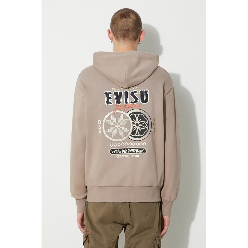 Evisu Bavlněná mikina Evisu Double Kamon EMB
