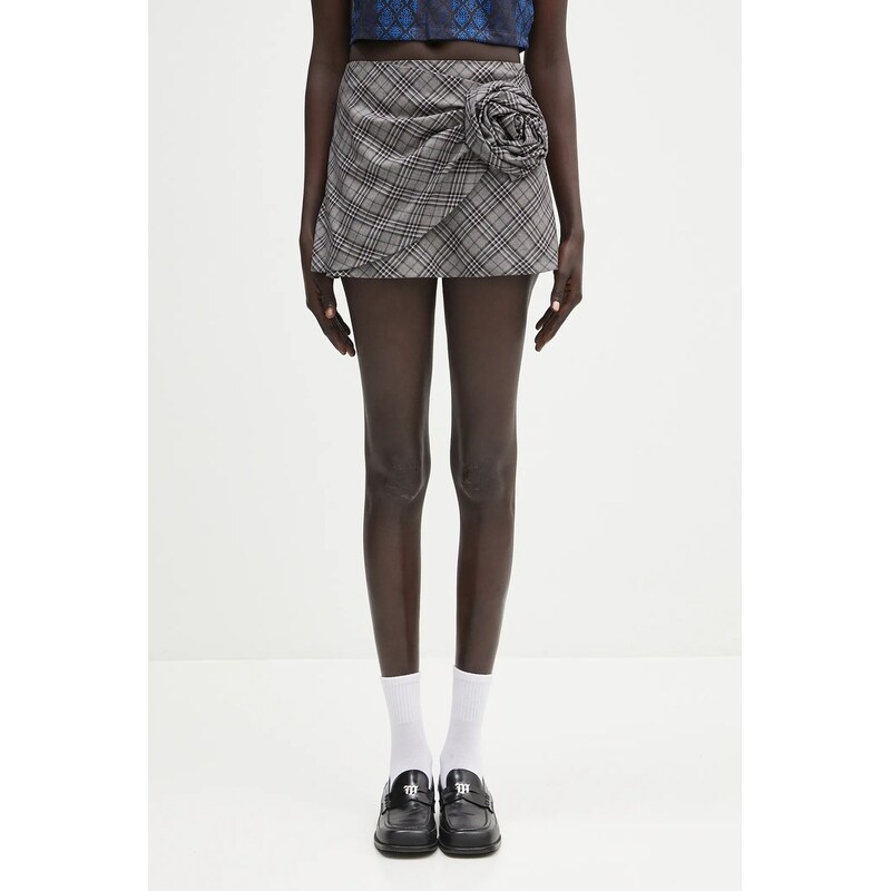 Ambush Vlněná sukně AMBUSH Check Rose Skirt