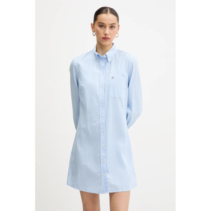 Tommy Jeans Bavlněné šaty Tommy Jeans