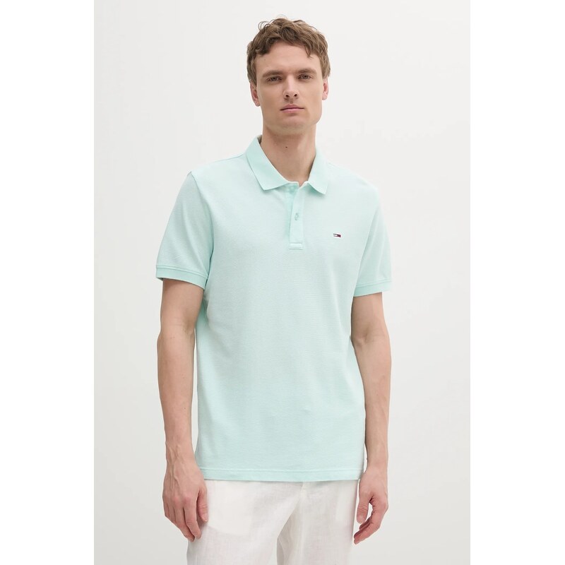 Tommy Jeans Bavlněné polo tričko Tommy Jeans