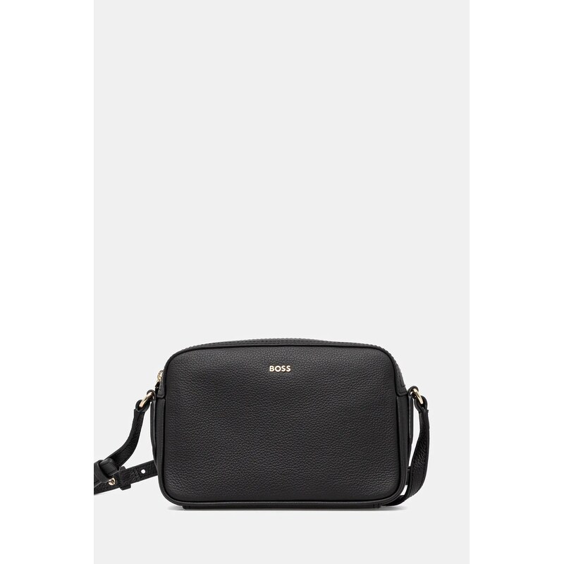 BOSS Kožená kabelka BOSS Lenah Crossbody