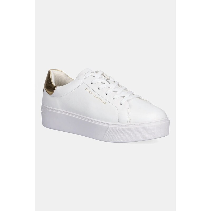 Kožené tenisky Tommy Hilfiger ESSENTIAL PLATFORM COURT SNEAKER
