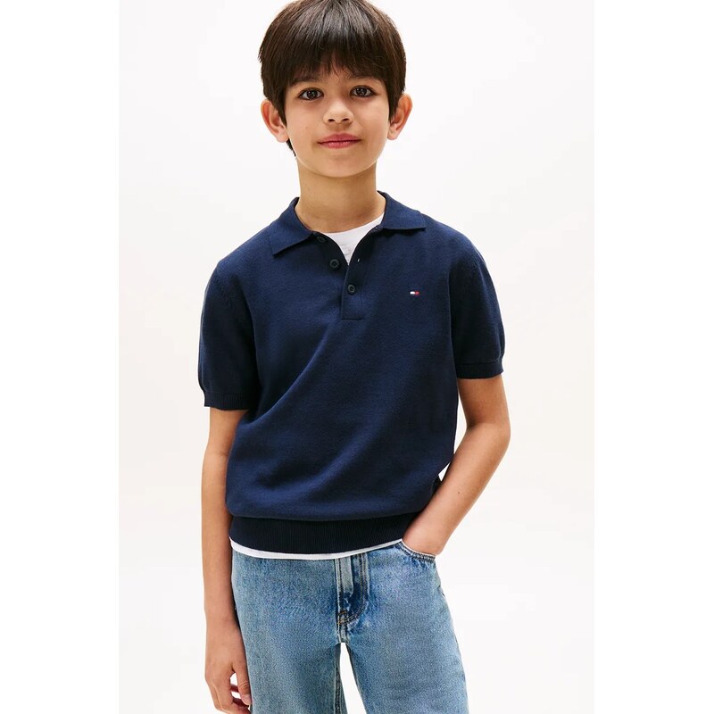 Tommy Hilfiger Dětská bavlněná polokošile Tommy Hilfiger