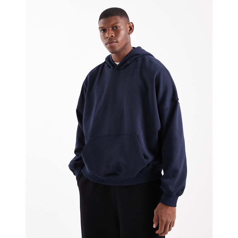 ASOS DESIGN essentials extreme oversized hoodie in navy