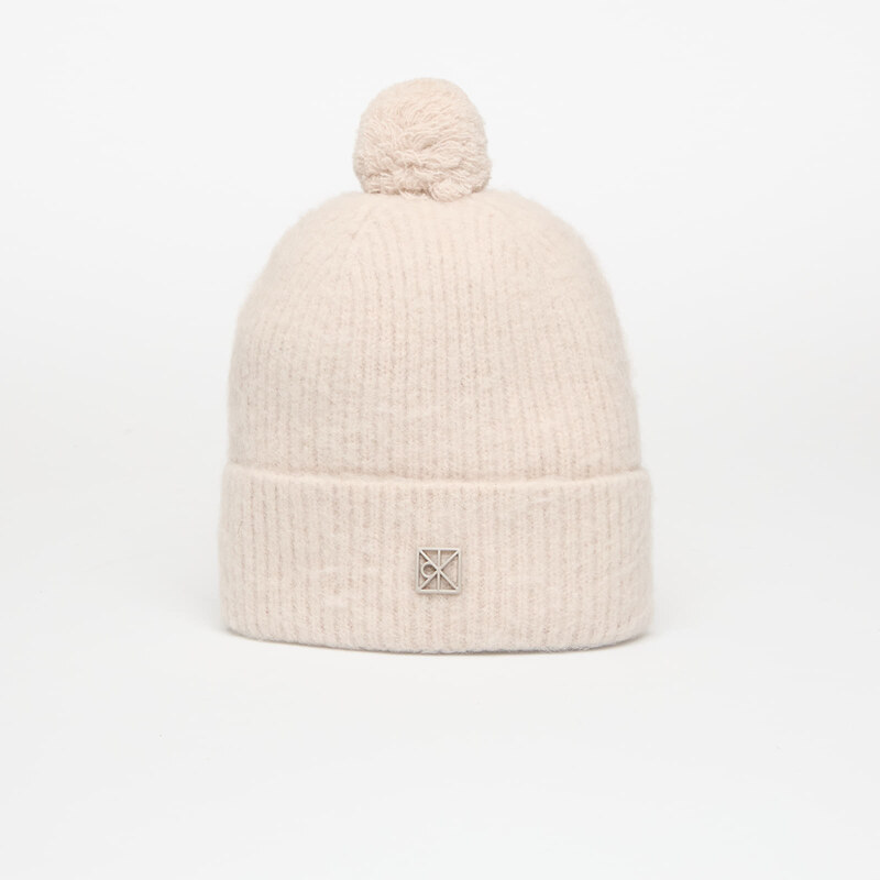 Čepice Calvin Klein Emblem Brushed Pompo Hat Brown Universal