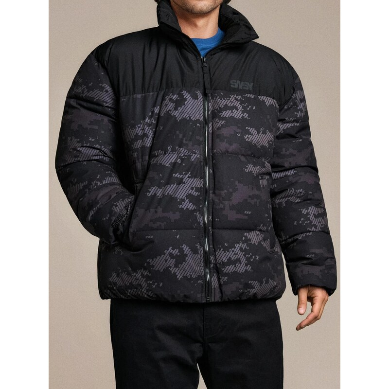 Sinsay - Prošívaná puffer bunda - černá