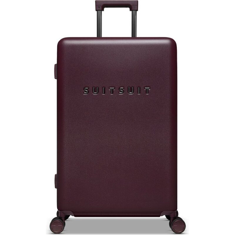 Plastový kufr SUITSUIT Mystique Cherry Lacquer L - tmavě vínová