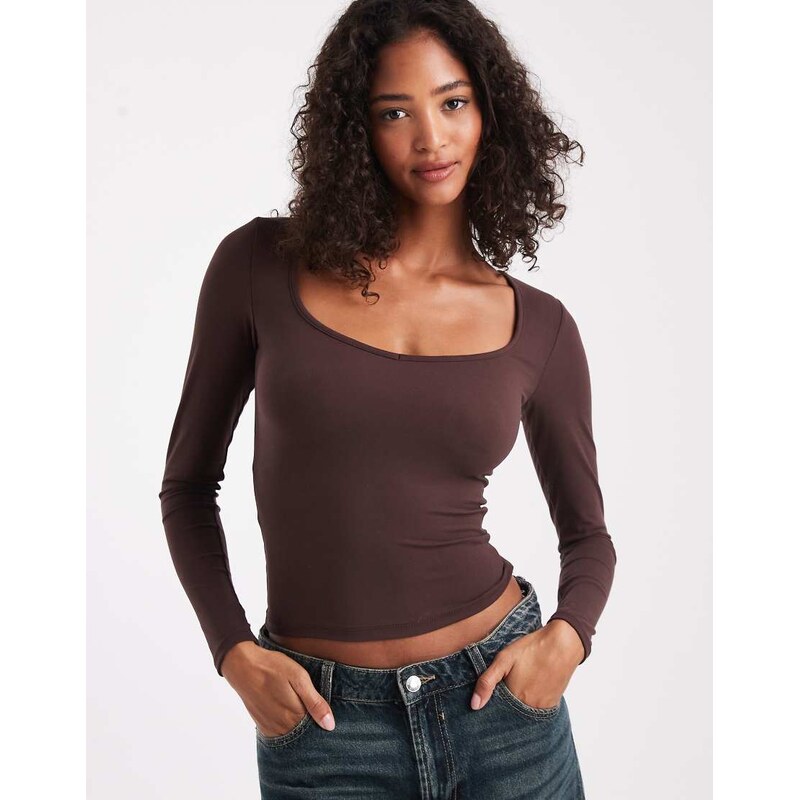 Cotton On Hold me long sleeve in brown 113374758