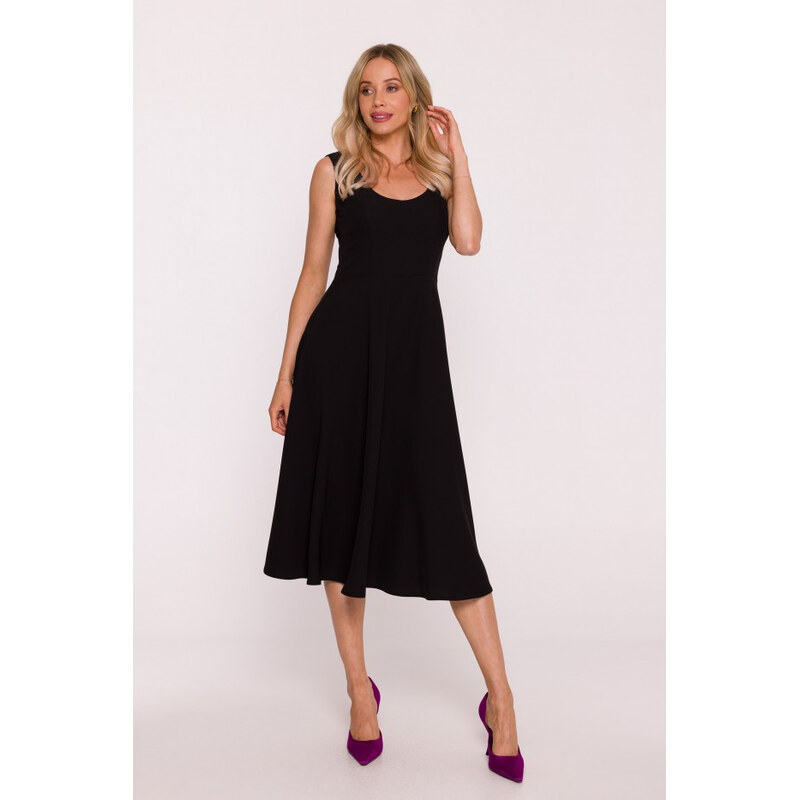 STYLOVE S424 Šaty Fit & flare - černé