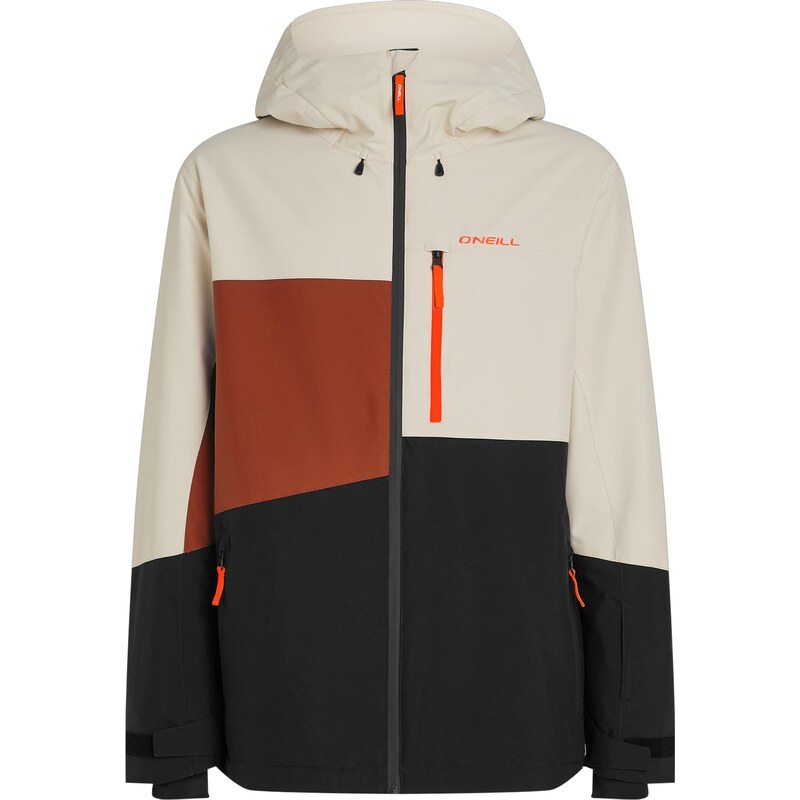 ONEILL Sportovní bunda FWCCruz rezavě červená / černá / offwhite