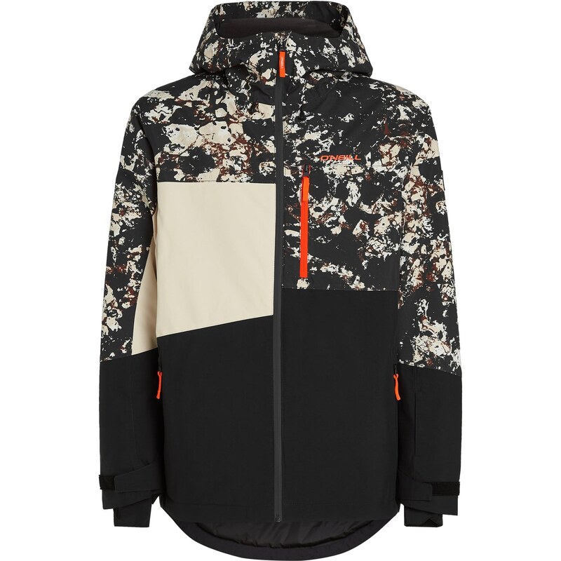 ONEILL Outdoorová bunda FwcCruz kámen / tmavě oranžová / černá 109365969