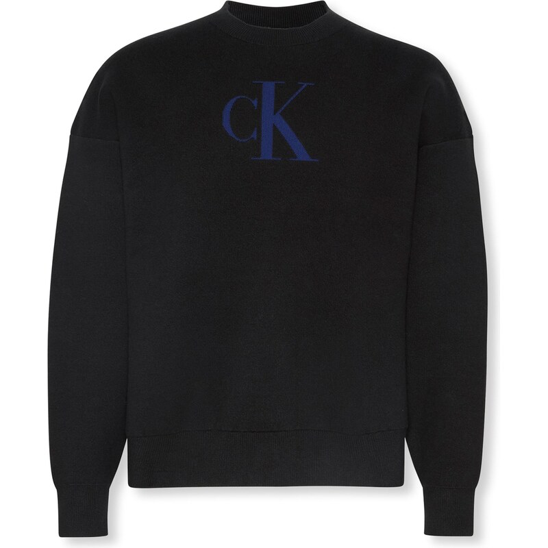 Calvin Klein Jeans Svetr modrá / černá