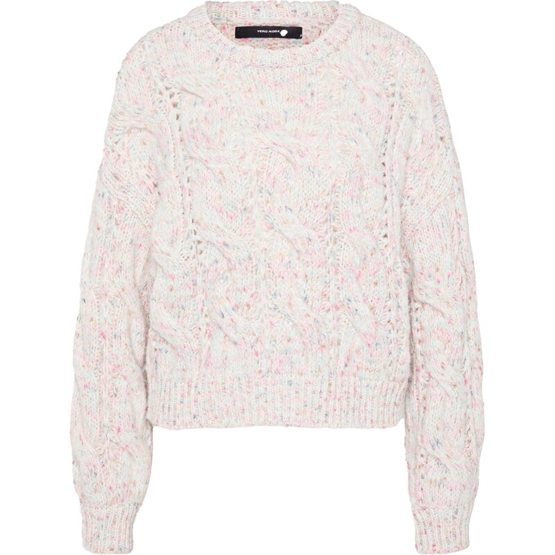 Vero Moda Petite Svetr 'VMZENA' béžová / růžová