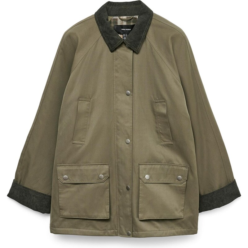 VERO MODA Přechodná bunda VMWALES olivová / tmavě zelená 109367188