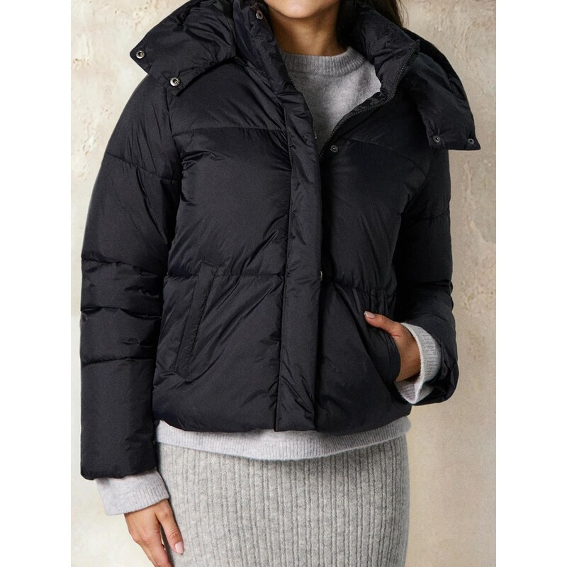 Sinsay - Prošívaná puffer bunda - černá 109367904