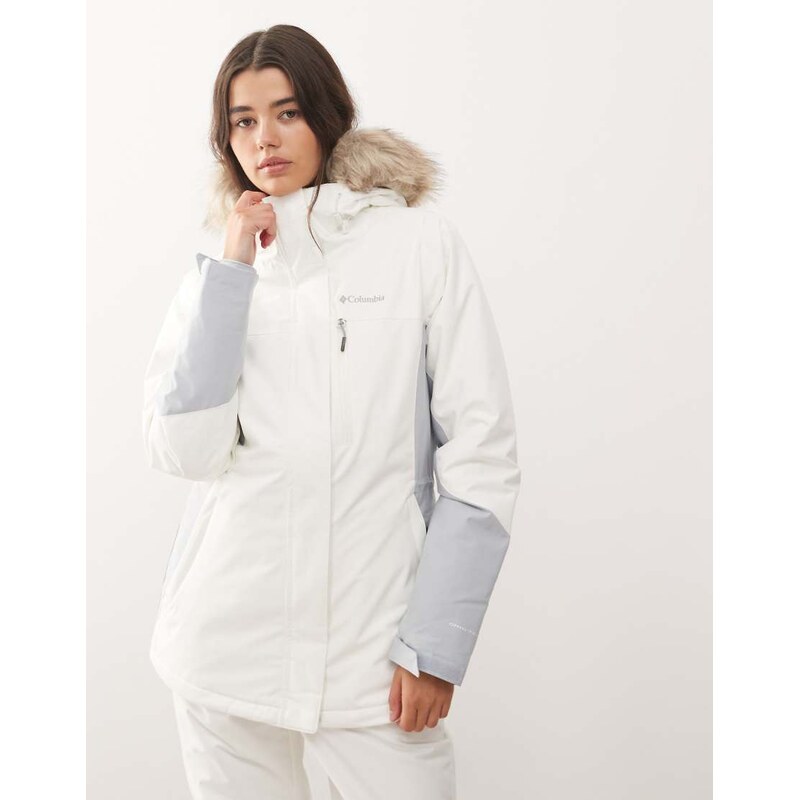 Columbia Ava Alpine II insulated ski jacket in white 109452382