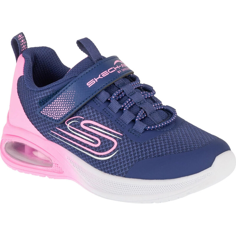 Modro-růžové dětské tenisky Skechers Microspec Max Advance - Fly