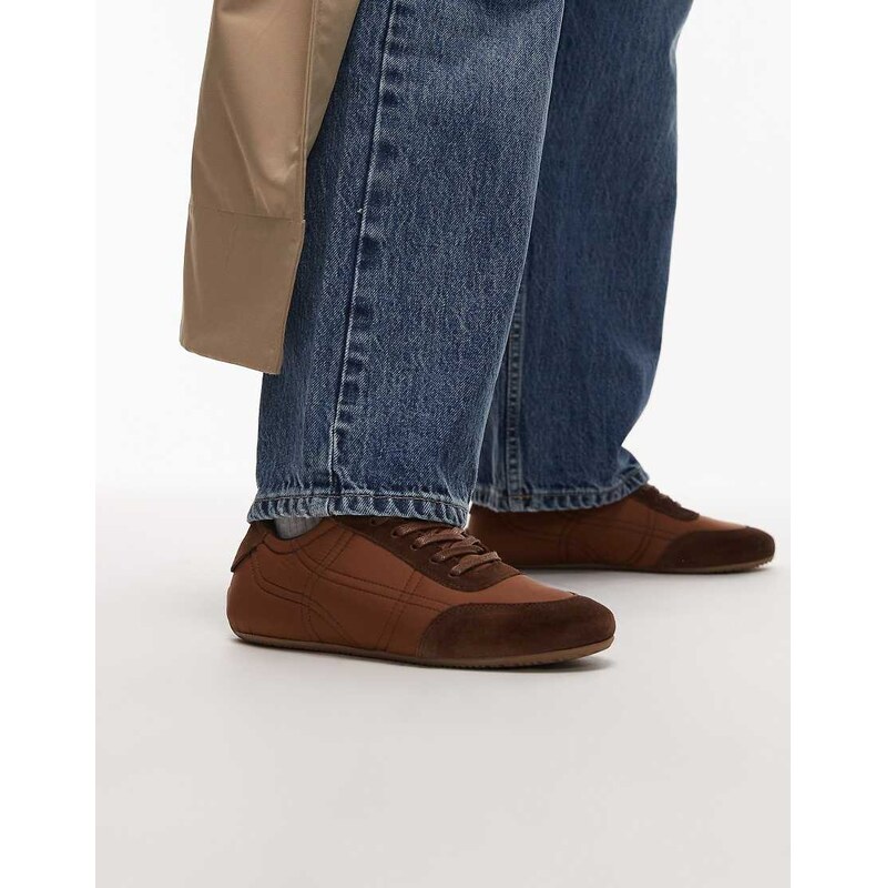 & Other Stories premium real leather and suede sneaker trainers in 109388605