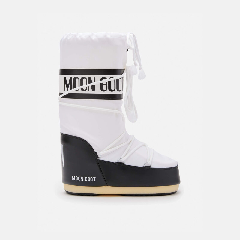 Dámské bílo-černé sněhule Moon Boot Icon Nylon 109375972