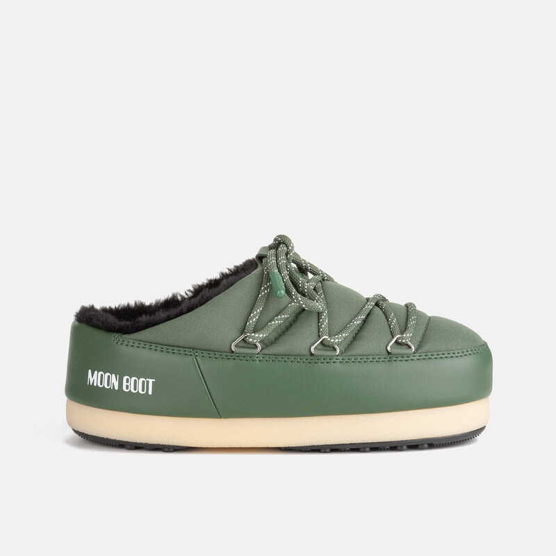 Dámské zelené nazouváky Moon Boot Evx Mule Nylon 109375984