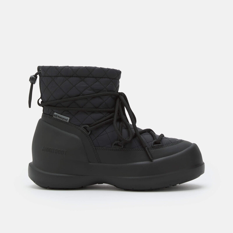 Dámské černé sněhule Moon Boot Mezzaluna Quilted Mid WP 109375993
