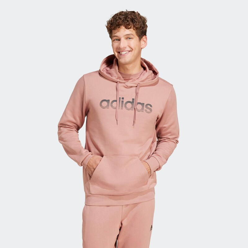 ADIDAS Pánská fitness bavlněná mikina s kapucí