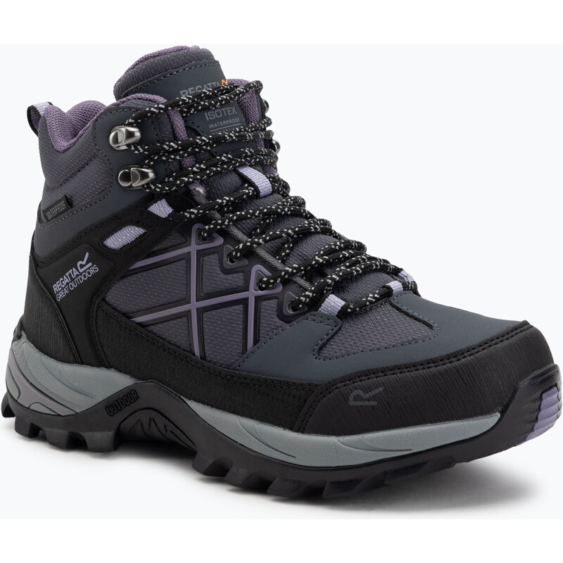 Pánské trekingové boty REGATTA Samaris III seal grey/purple
