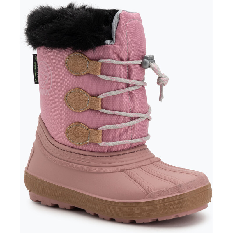 Dětské sněhule syntetická kůže BOATILUS Nippy 02 pink
