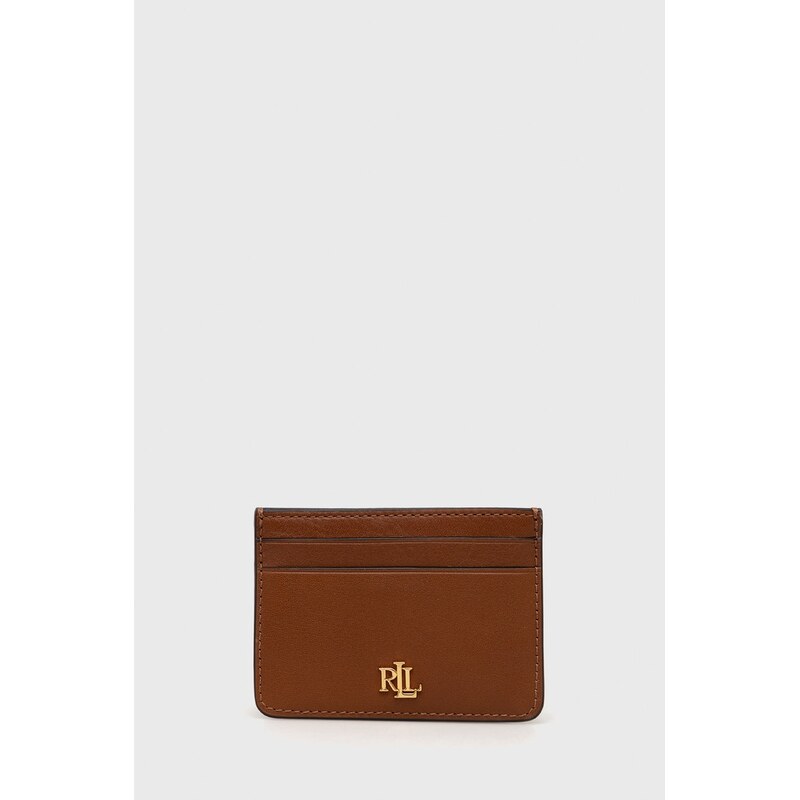 Kožené pouzdro na karty Lauren Ralph Lauren 72452364