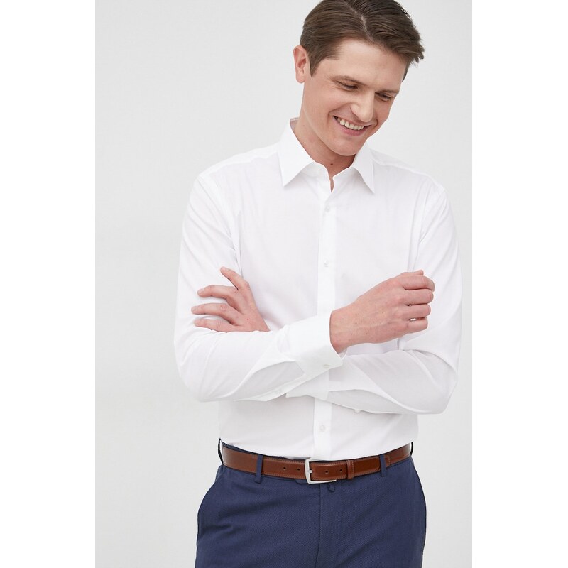 BOSS košile pánská bavlněná s elastanem H-HANK-kent-C1-214