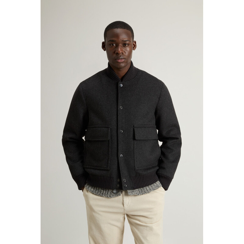BUNDA WOOLRICH TWILL WOOL MILES BOMBER